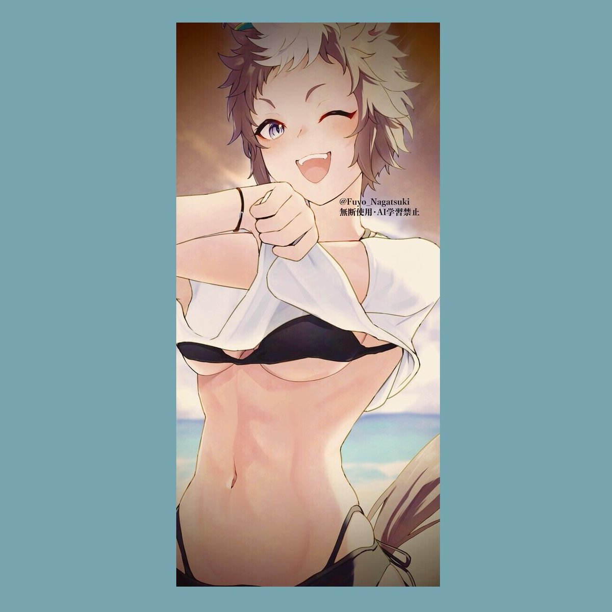 MusclesMusume's tweet photo. ⠀

⠀⠀⠀⠀⠀❝  Sorry I don't have my summer body yet, I haven't really had time to really pack on more training! 

⠀⠀. . .  Hope I'm not too-far behind everyone!  ❞ 

⠀ https://t.co/NnhgGTgETq