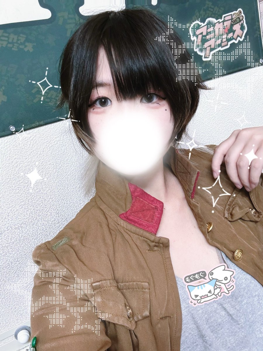 ARMYS_hinata's tweet photo. 本日もラストまで‼️‼️‼️

なめこをやってたらおもろいなめこがいたので載せときます笑
今週も最後！ご帰還お待ちしております❕

 #秋葉原コンカフェ #軍人 https://t.co/eYajuPqLlT