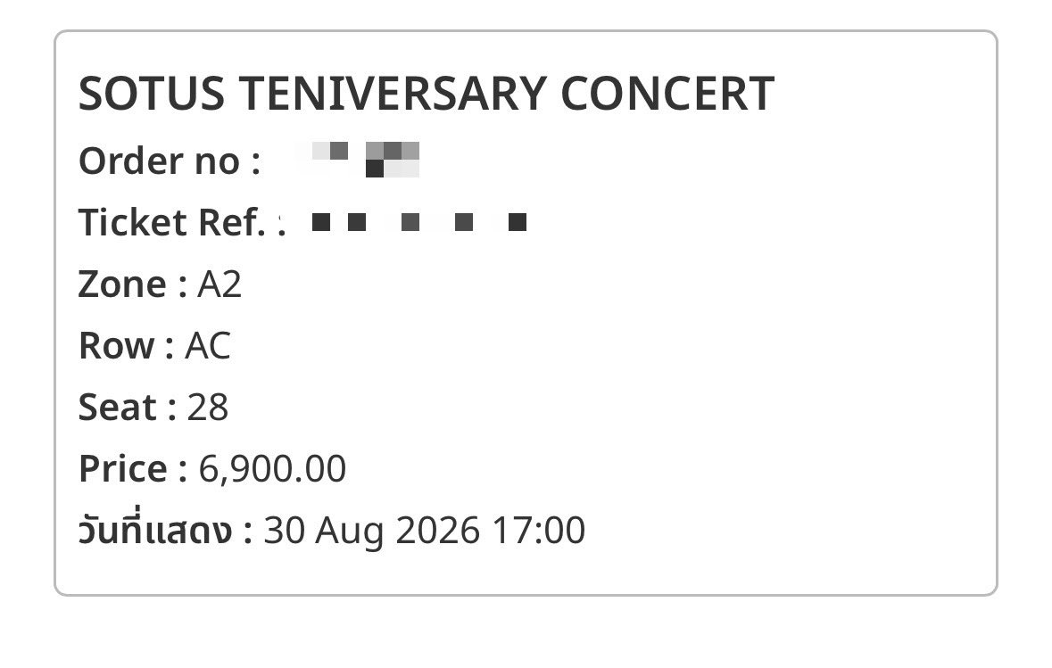 zhenzhen_WYB's tweet photo. ปล่อย เนื่องจากกดชนกับเพื่อน

6900+ค่าธรรมเนียม 

(ไม่มีค่ากด) 

#SOTUS10thYearConcert https://t.co/FnJxwEoNPx