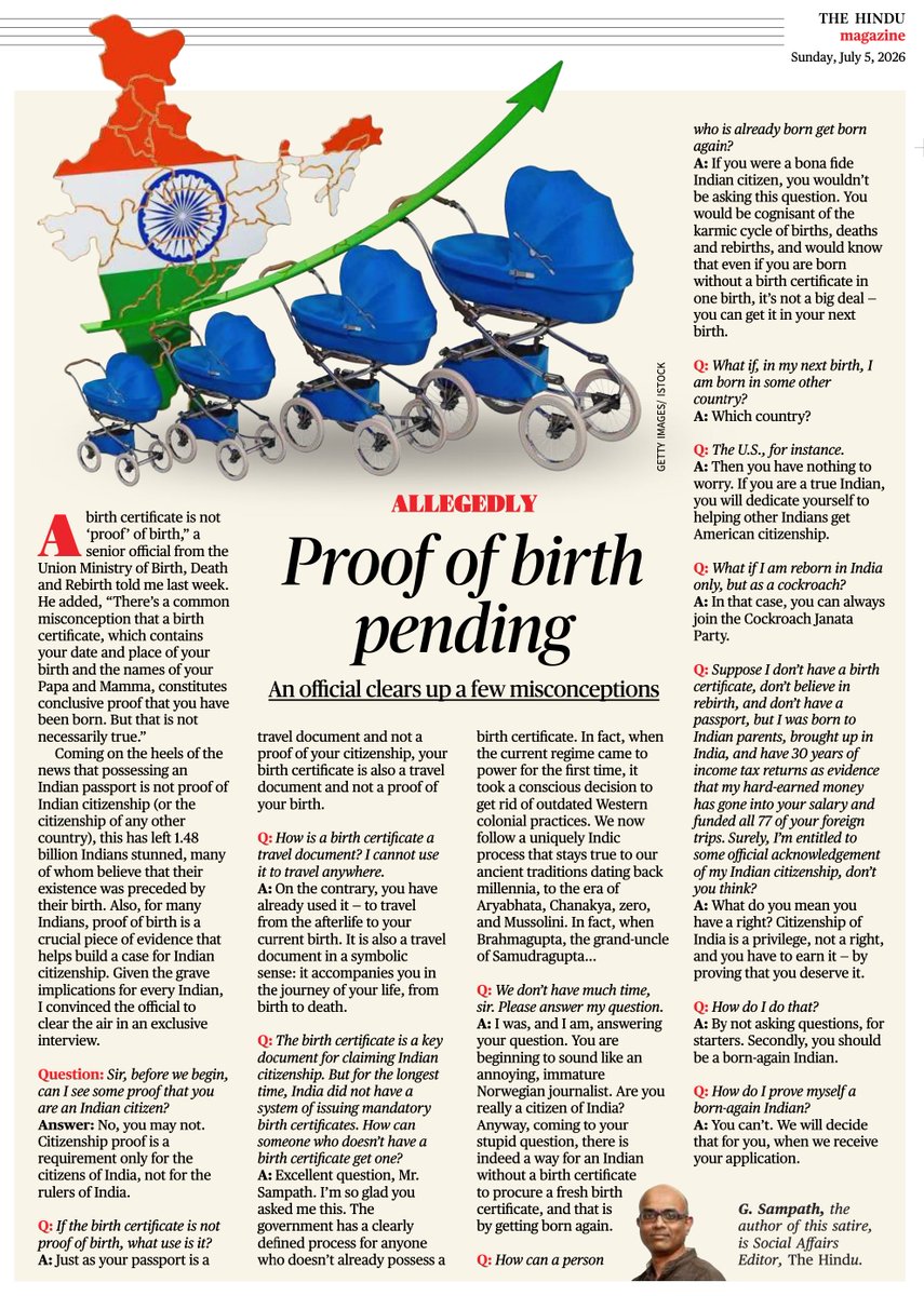 beastoftraal's tweet photo. "Your birth certificate is also a travel document and not a proof of your birth, to travel from the afterlife to your current birth. It is also a travel document in a symbolic sense: it accompanies you in the journey of your life, from birth to death." https://t.co/cpKqiika4Q