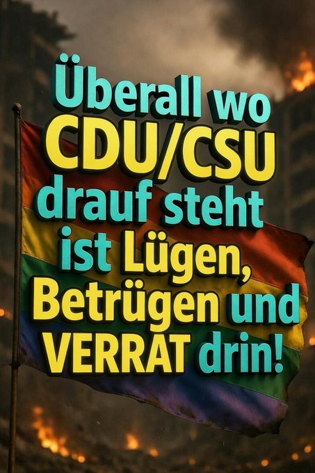 moderkopf16756's tweet photo. Jeden Tag!
#Spahnrücktritt
#Spahnuntersuchungsaussschuss
#SpahnVorGericht
#Warkenrücktritt
#Reicherücktritt
#Dobrindtrücktritt
#Klöcknerrücktritt
#Linnemannrücktritt
#Ludwigrauswurf
#Söderrücktritt
#Weimerrücktritt

#Merzistgefährlich
#Merzmussweg
#CDUfährtDeutschlandandieWand https://t.co/qOjaHxHa0d