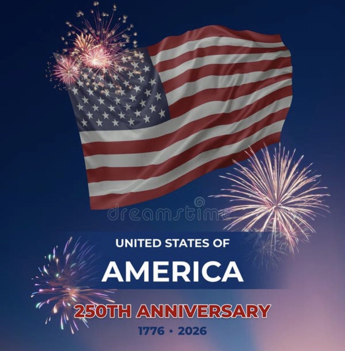 GamboalicCesar's tweet photo. Independence day 4th of July 
HAPPY BIRTHDAY UNITED STATES OF AMERICA
250TH ANNIVERSARY
1776 - 2026🇺🇸 https://t.co/P6iwriW1oV