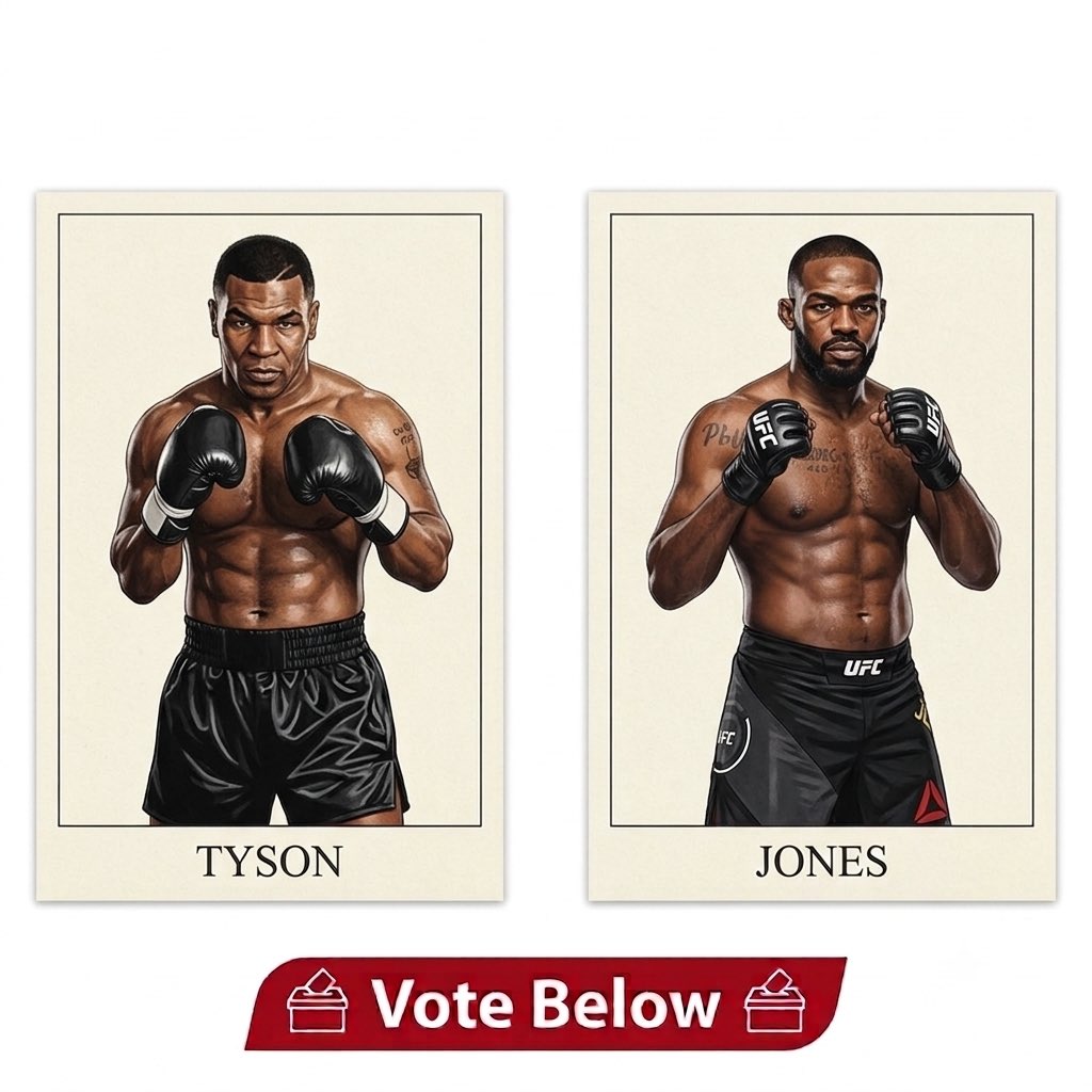 SettleABet1aDay's tweet photo. Mike Tyson vs Jon Jones
- Both fighters in their prime
- Street fight
- No weapons

Who wins? https://t.co/JyYwnOu0yW