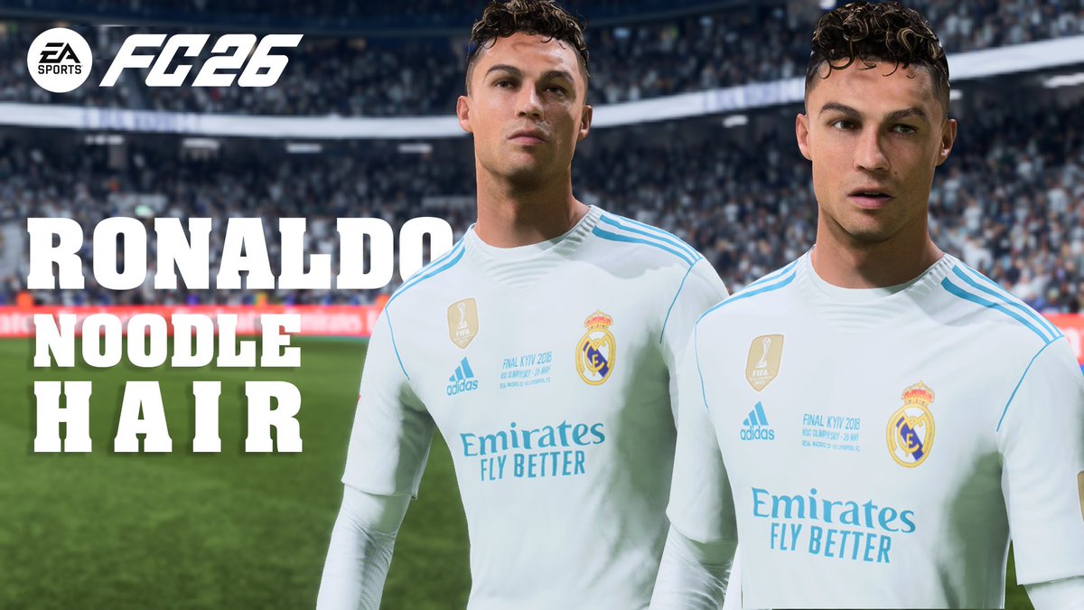 toanhuynhfifa's tweet photo. EA FC 26 | CR7 2018 NOODLE HAIR FACE MOD FREE_TU 1.6.3
🎥Watch full showcase + Download Mod Free
https://t.co/wCus5uQ0pB
#CristianoRonaldo #Ronaldo #RealMadrid #EAFC26 #UCLFinal #Ronaldo2018 #FootballMods #RonaldoMod #CR7 https://t.co/QXXE4LZsq5