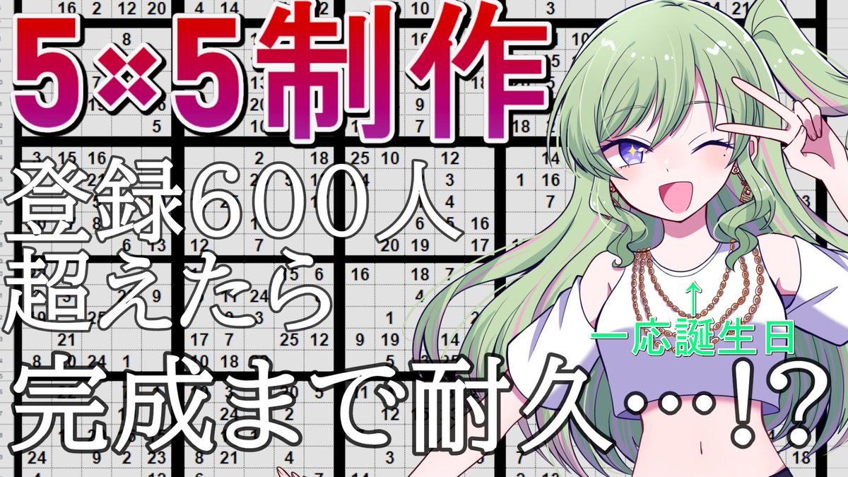 ということでね 6日は私の誕生日なので0時から久しぶりの苦しい企画を