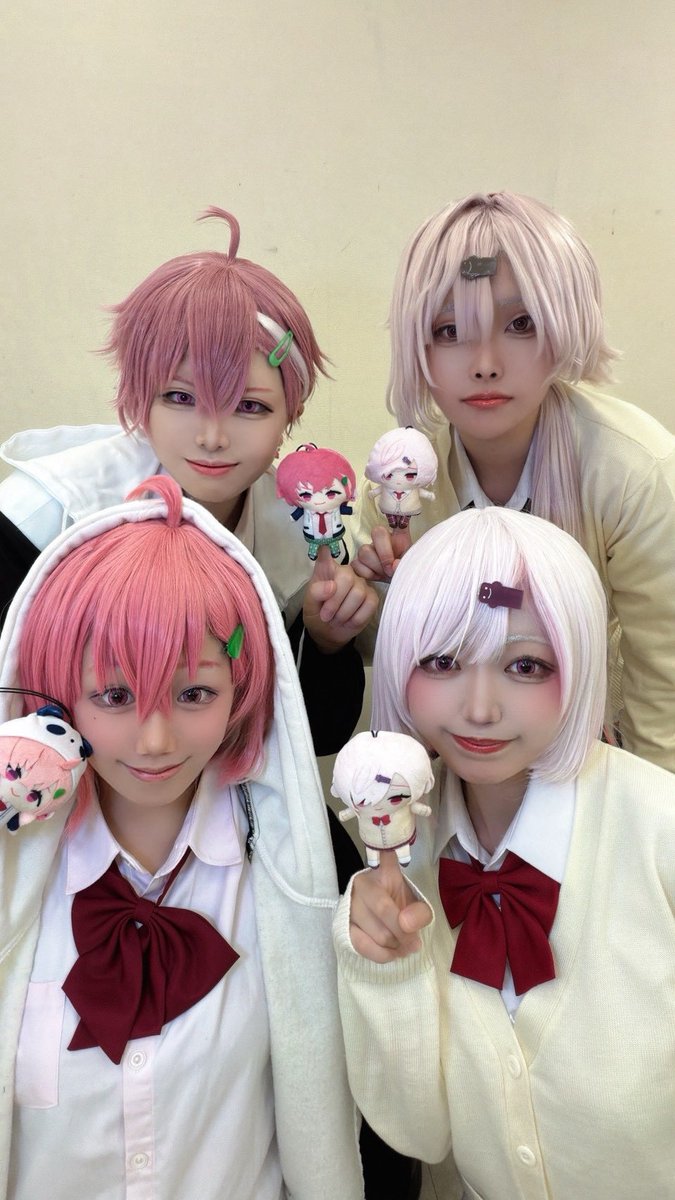 onigiriumeume's tweet photo. みんなホンマに可愛いしかっこいい眼福な1日だった♡

🎋▶うめおに
👻▶@komomo_aju 
ｻﾞｸ▶@makotoremon 
ｼｲ▶@reimen_1028 

 #アコスタ池袋 https://t.co/NdTCaFNRau
