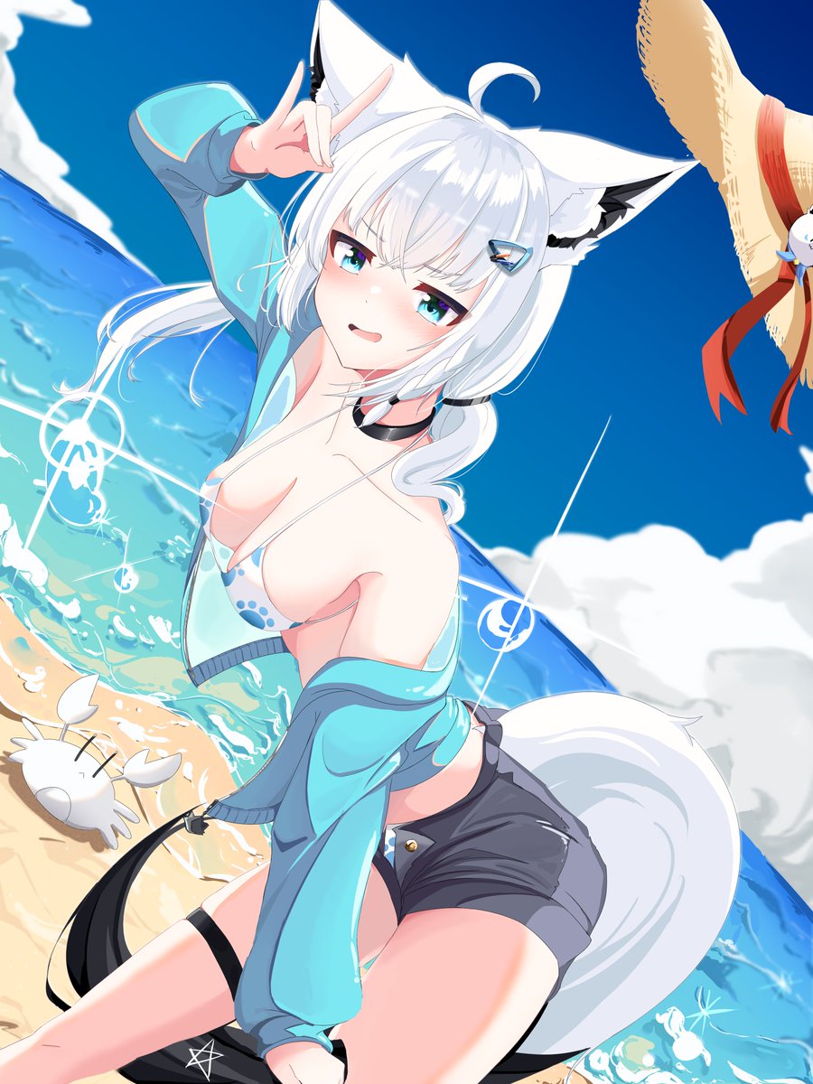 SIW_0208's tweet photo. 蒼い海のフブちゃん🌊✨
Fubuki by the Blue Sea 🌊✨

#絵フブキ https://t.co/zROtkNrwN5