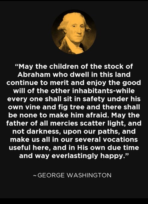 RabbiPoupko's tweet photo. George Washington saw what hate did to Europe. 
  
He didn't want that here.   

That is why he gave his word to America's Jews that America would be different, and there would be no hate here.   

God bless America. https://t.co/u2M7XSBJJ0