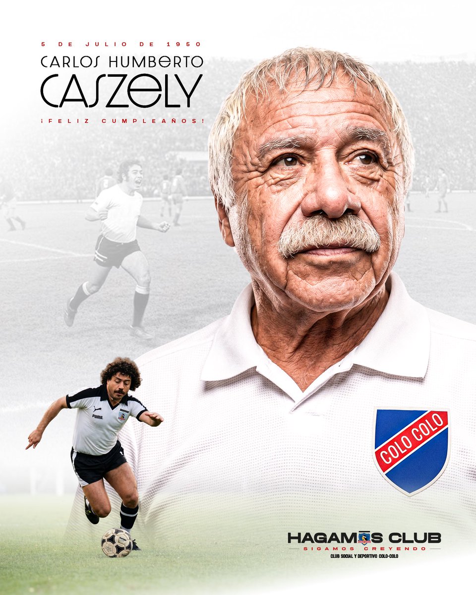 CSDColoColo's tweet photo. Hace 76 años nació don Carlos Humberto Caszely Garrido, nuestro máximo goleador histórico y uno de los ídolos más grandes que ha vestido esta camiseta.

Gracias por todo lo que has entregado a esta institución y por el legado imborrable que dejaste en la historia de Colo-Colo.

¡Feliz cumpleaños, leyenda!🤟🏽🥳