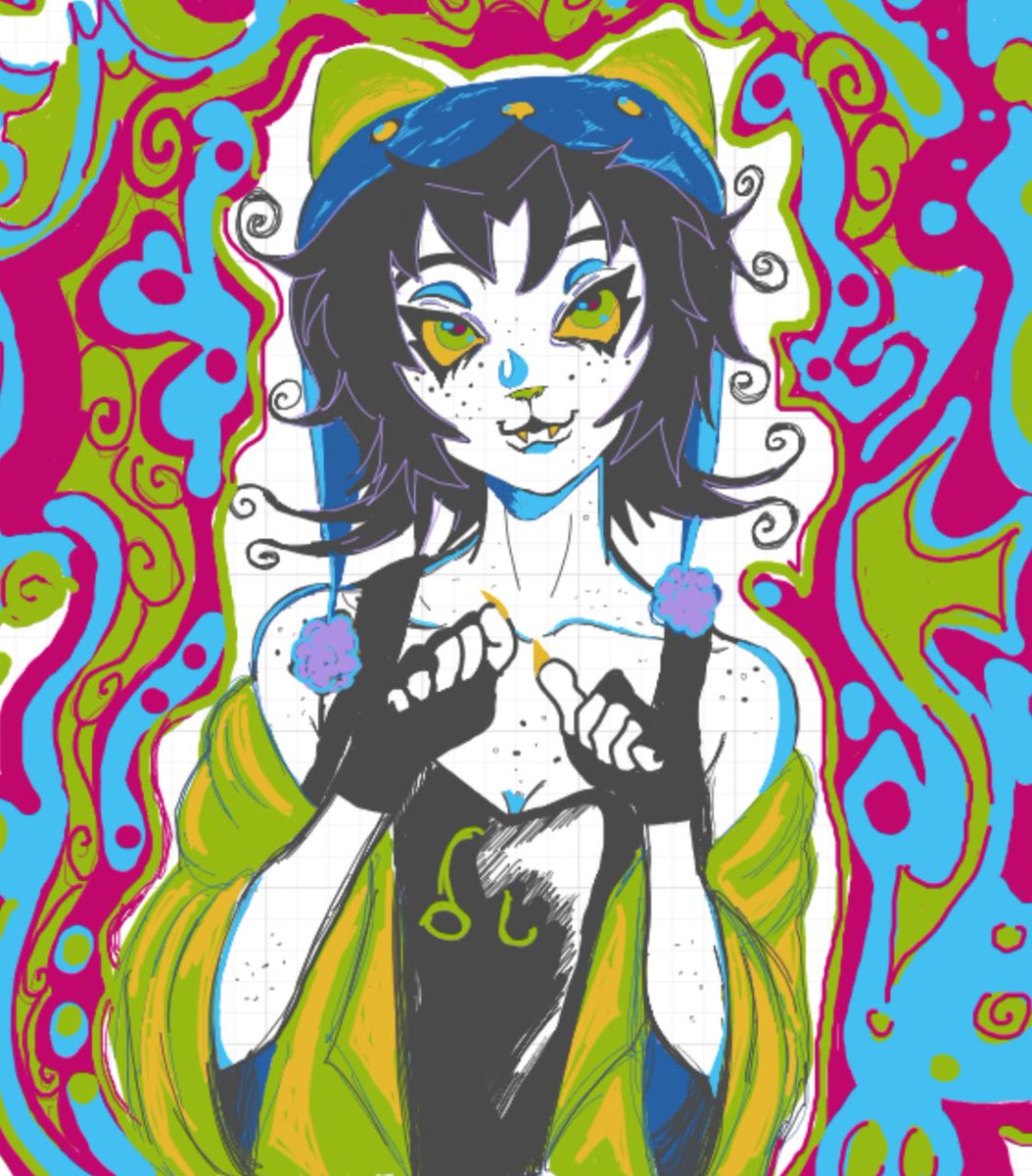 catnipleftovers's tweet photo. happy nepeta day! repost of a whiteboard fox drawing I did last year :3 #homestuck https://t.co/9urSZ0cXx3