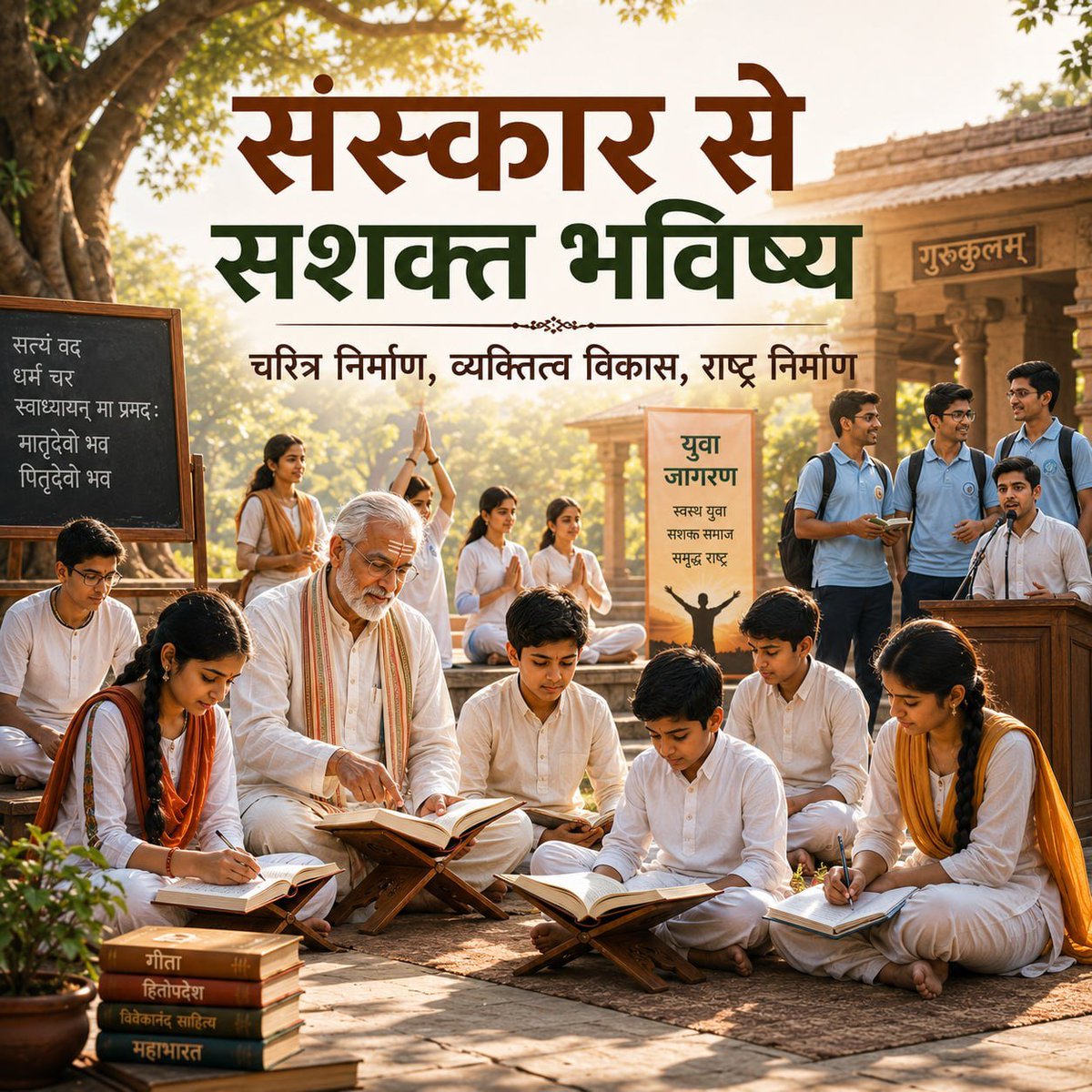 sanju_gouda's tweet photo. @Shravan60175545 @ojaswihindustan जिस समाज के बच्चे संस्कारित होते हैं, उसका भविष्य उज्ज्वल होता है। Bal Sanskar Kendra के माध्यम से बच्चों का Samagra Vikas कर उन्हें सेवा, सदाचार और भारतीय संस्कृति से जोड़ा जा रहा है।
Sant Shri Asharamji Bapu की प्रेरणा से चल रहे इन सेवाकार्यों का संरक्षण होना चाहिए।
#SaveAshram https://t.co/9159Sfcru2