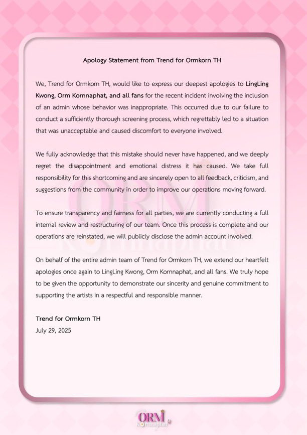 lingykwongee's tweet photo. LLK stay away from your GL partner. Her fans will do everything to bring you down.

1. Orm trend house had Sasaeng following you.

2. Orm toxic fans are spreading slanderous and malicious content on a daily basis.

3. 104 group members of Orm fans to destroy you

#Linglingkwong‌ https://t.co/lvqs0WaDu2