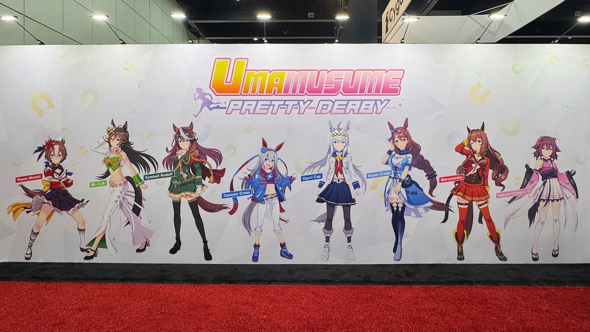 umamusume_eng's tweet photo. It's already the last day of Anime Expo?!

We're super grateful for the big welcome you've given us in LA, and are pumped to make AX's last spurt super exciting! 

Day 4's Winning Concert starts at 10 a.m., followed by Umamusume: Pretty Derby – Road to the Top (Theatrical Cut)!

#Umamusume #AX2026