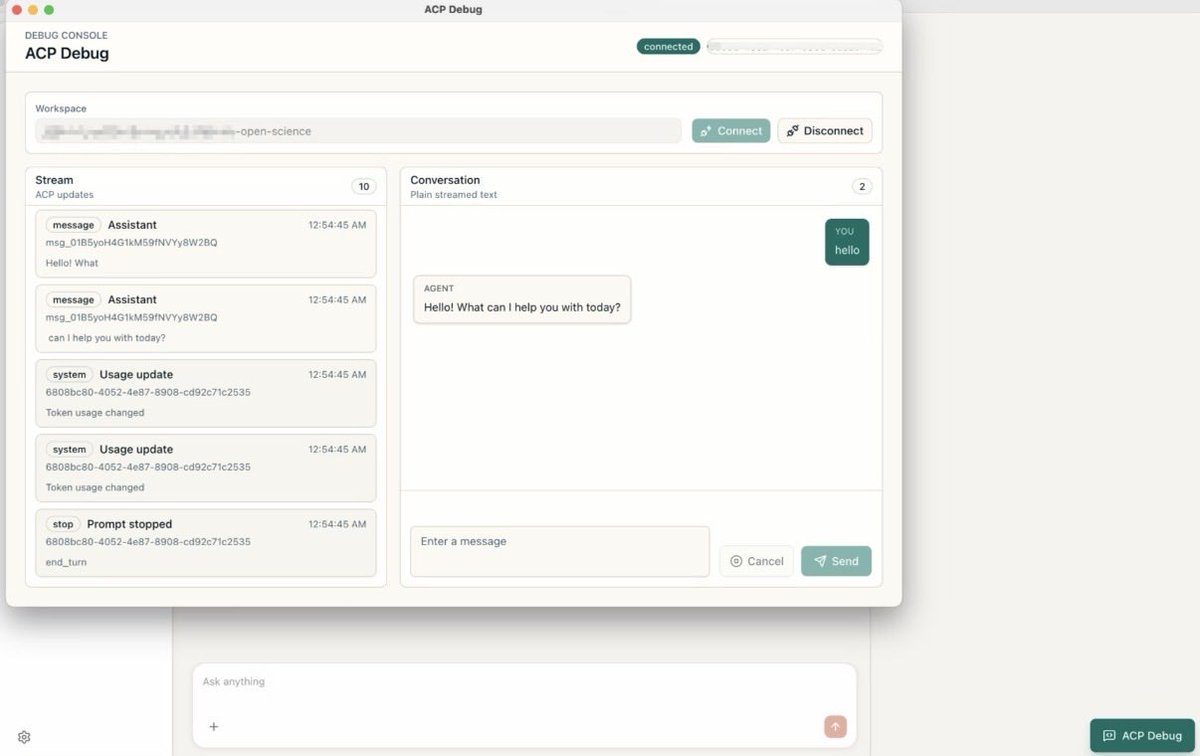 Mike40213265's tweet photo. Scientific discovery shouldn't be tied to a single closed platform.
Open Science is building an open, model agnostic workbench where workflows are inspectable, reproducible, and portable.
Launching soon!
#claude #claudescience https://t.co/YwnH97l4nI