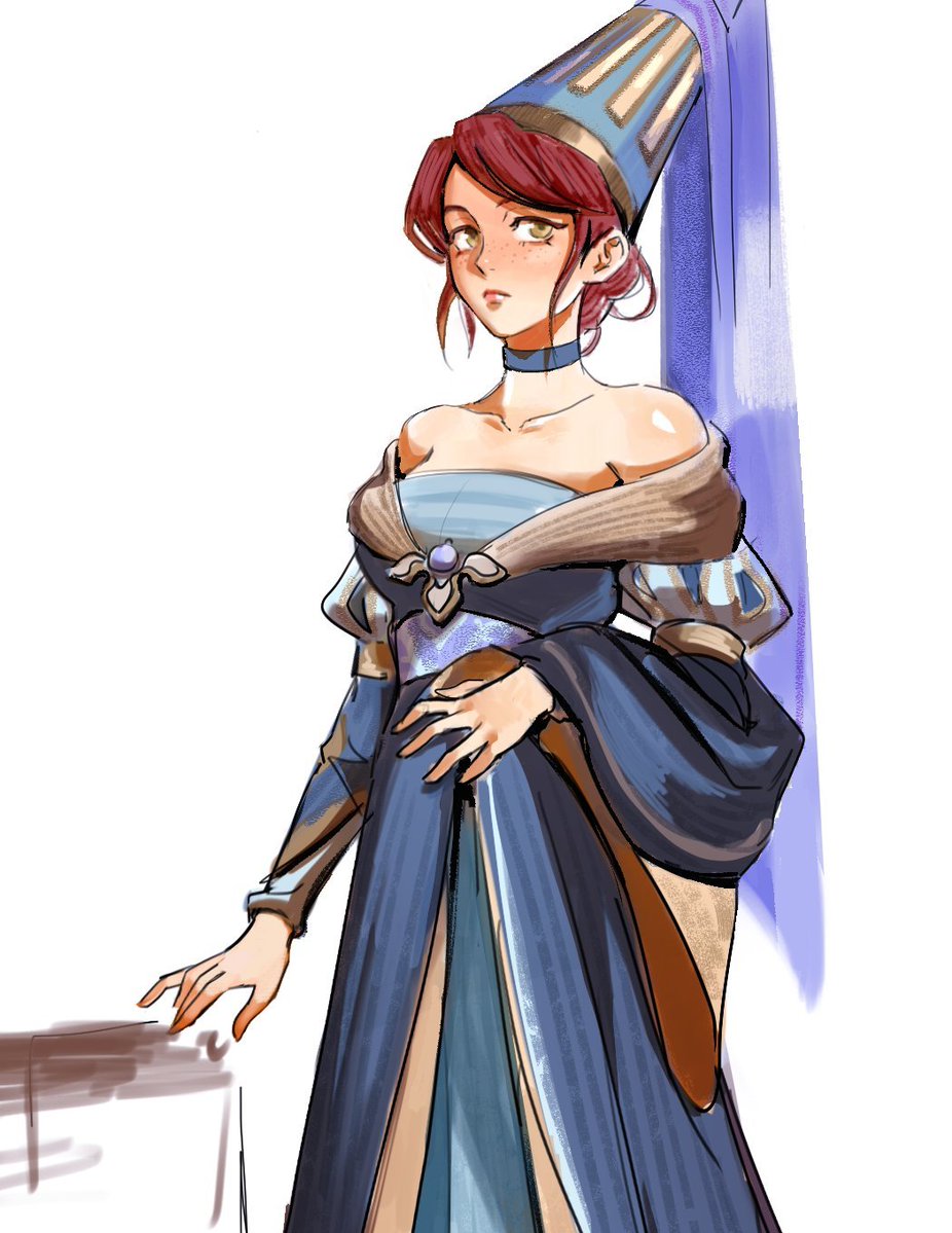 olivetart_'s tweet photo. Two Hiraeth noble ladies from two different nations and cultures!!  ☄️☀️
(one of these nations has already been mentioned, wink wink) https://t.co/BXwsybiuAF