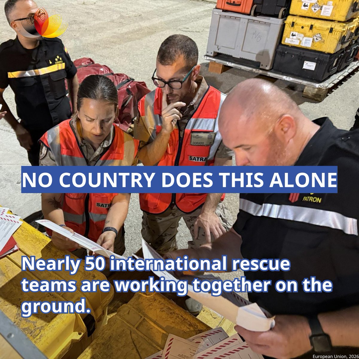GERmeetsAsia's tweet photo. 🇻🇪 Following the devastating earthquake in Venezuela, Germany’s Federal Agency for Technical Relief (THW) deployed rescue specialists and search dogs to support the international search-and-rescue mission and an additional €13.7 million in humanitarian and disaster relief. https://t.co/4Iz4ZwAmtu