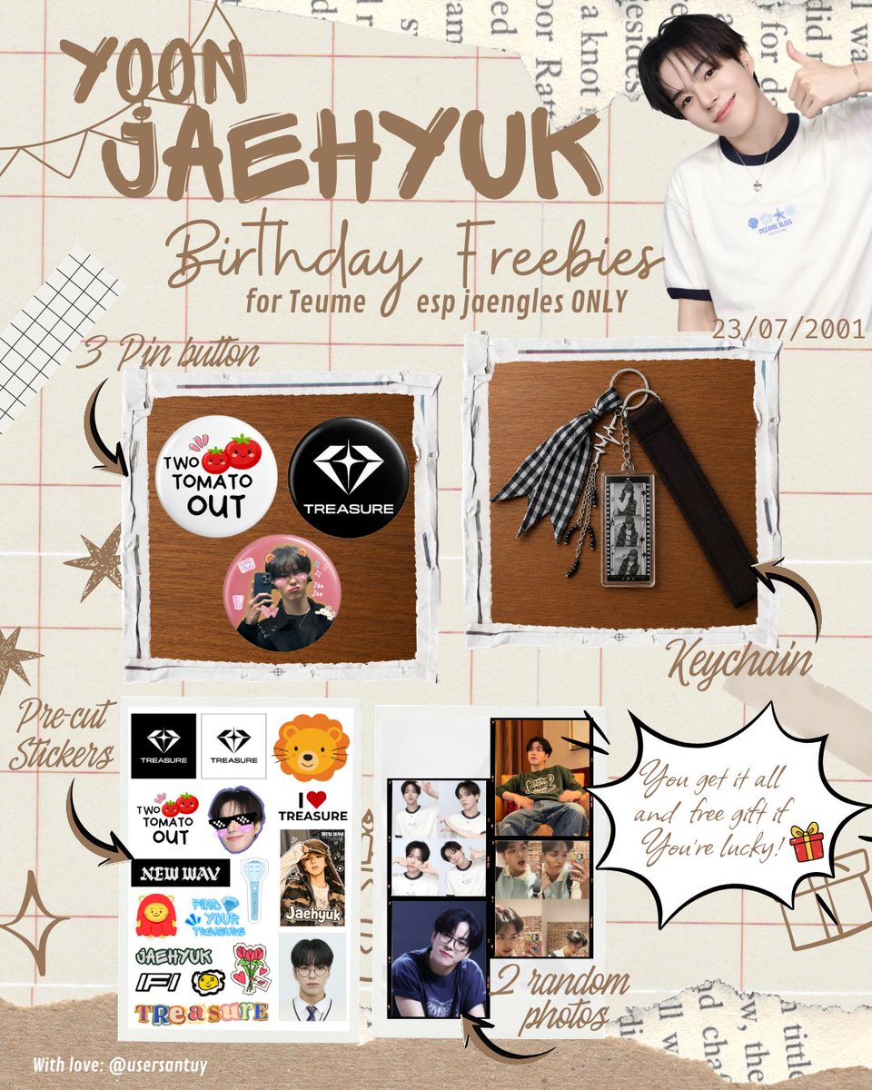 cha y 📌 Jaehyuk birthday freebies tweet media