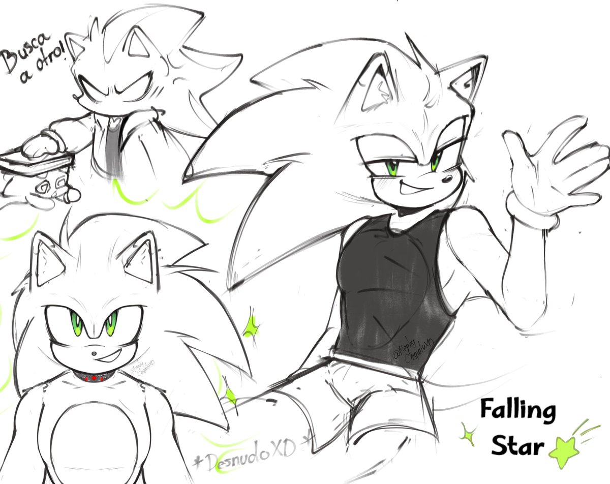 MephyChiquita's tweet photo. ☆Falling Star 🦔🔁👽✨️

Quick sketches I drew based on a question someone asked me: What would it be like if Sonic were the alien? https://t.co/f81ZVn0152