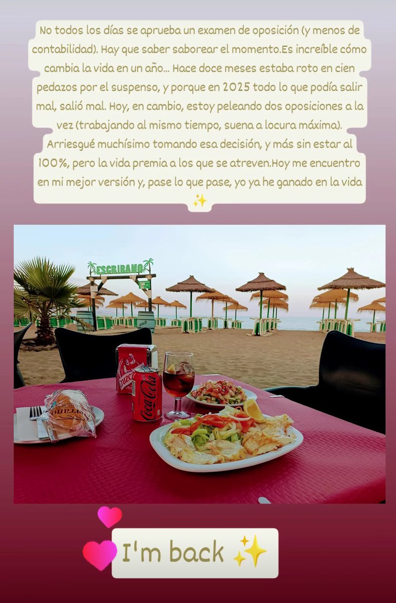 Agentehacienda1's tweet photo. Hoy más que nunca me alegro de haber tomado la decisión de ir a por dos oposiciones. Parecía la opción más arriesgada, pero yo sabía que era la más segura: las probabilidades de éxito se multiplicaban. La realidad es que el plan B se ha convertido ahora mismo en mi plan A. https://t.co/faX8wuU3S8