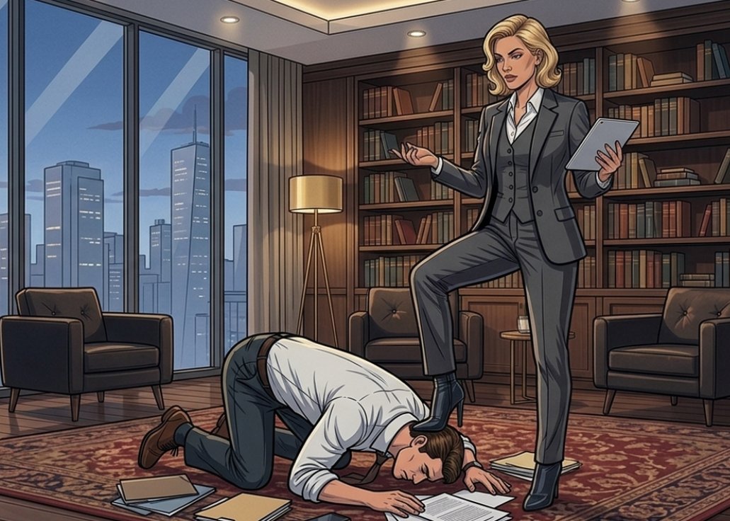 FemdomCuckCaps's tweet photo. The boss is very demanding https://t.co/cVg8iAeycw