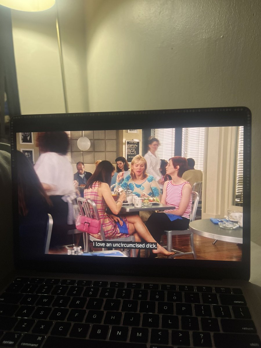 444marr's tweet photo. I love satc cus these bitches were just talking about this at 9am over breakfast. Exactly like how my friends and I do https://t.co/kha2fg3DSo