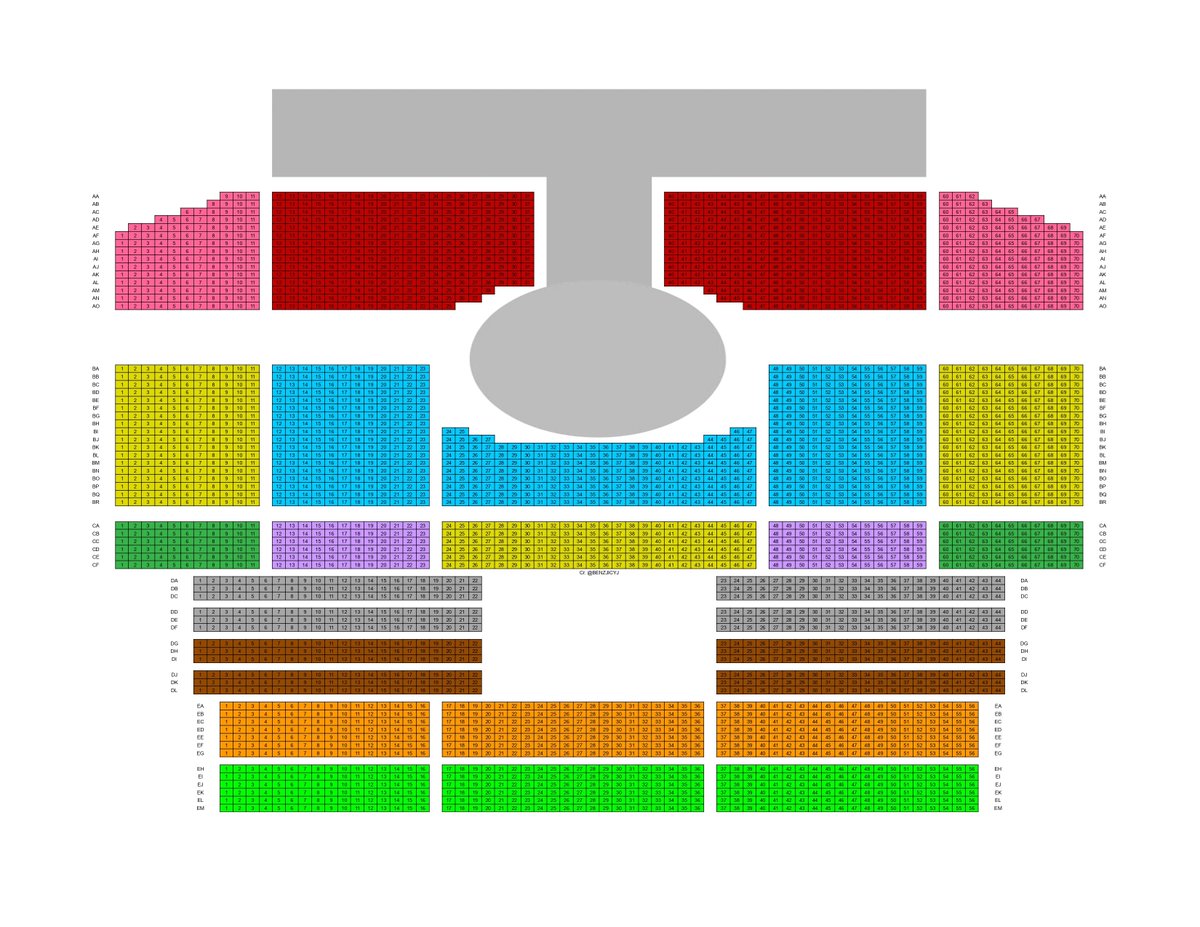 BENZJICYJ's tweet photo. ผังเลขที่นั่งครบทุกโซน ⚙️

มีทั้งหมด 3,190 ที่นั่ง

#SOTUS10thYearConcert https://t.co/QykVXDU36J