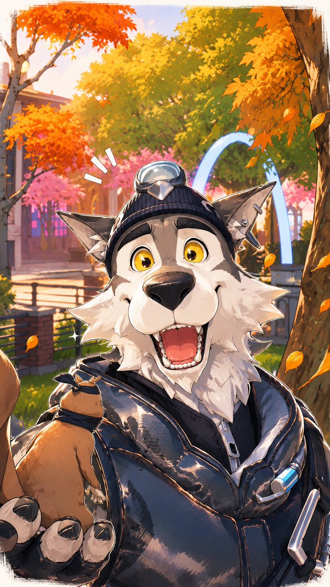 Miro_2025JP's tweet photo. 🐺Wendell in an Autumn Park🍂
#Wendell #Furry
#Dog #Fortnite https://t.co/OgaqzrF5Ur