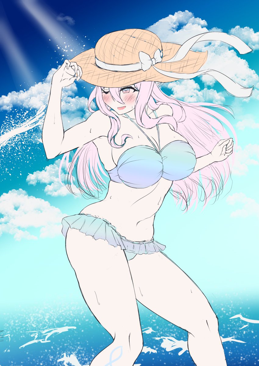 eisen_uryu_'s tweet photo. 過去絵発掘(⸝⸝ ◜𐋣◝⸝⸝)

 #ゅぇかき
 #ビキニの日 https://t.co/77PdioJNMC