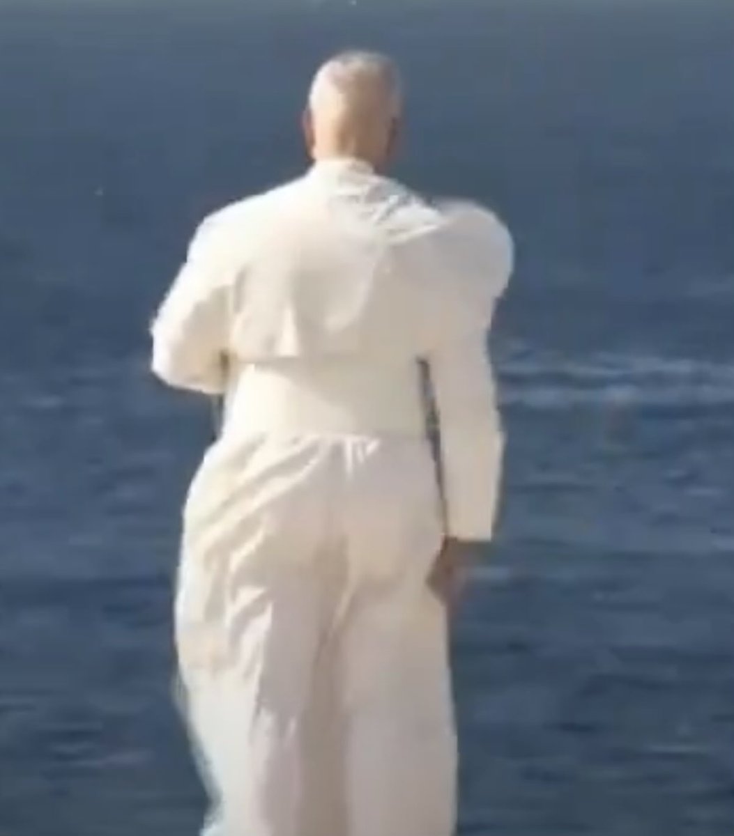 dickmasterson's tweet photo. Pope Retard posted a video where he’s pulling his robes out of his ass to try and own Trump. https://t.co/xOUgf1qC3a