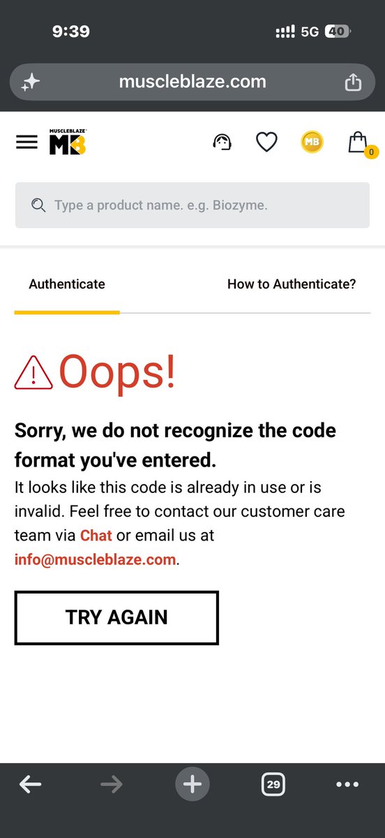 TomoghnoM's tweet photo. @zeptocares Got a creatine from zepto and turns out its fake after i noticed some difference after having it and then the code was shown invalid from the muscleblaze website so zepto sent a guy to collect the order from me but not surprisingly he was unable to scan it for return https://t.co/LVR0PLFxwv