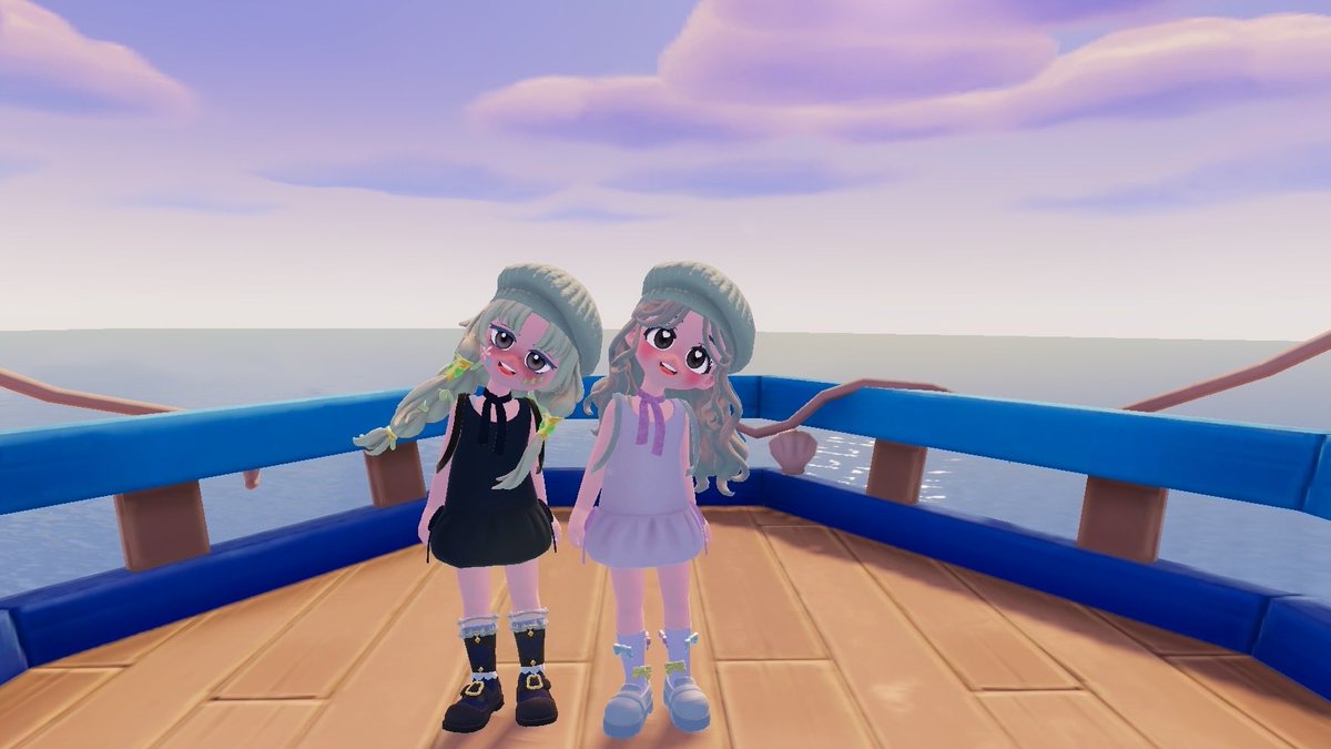 n__heartopia's tweet photo. まーちゃんと、おそろコーデ⸝⸝>  ̫ <⸝⸝♡
海で撮るのも楽しみ🩵🩵 https://t.co/dGfMp5cSnk