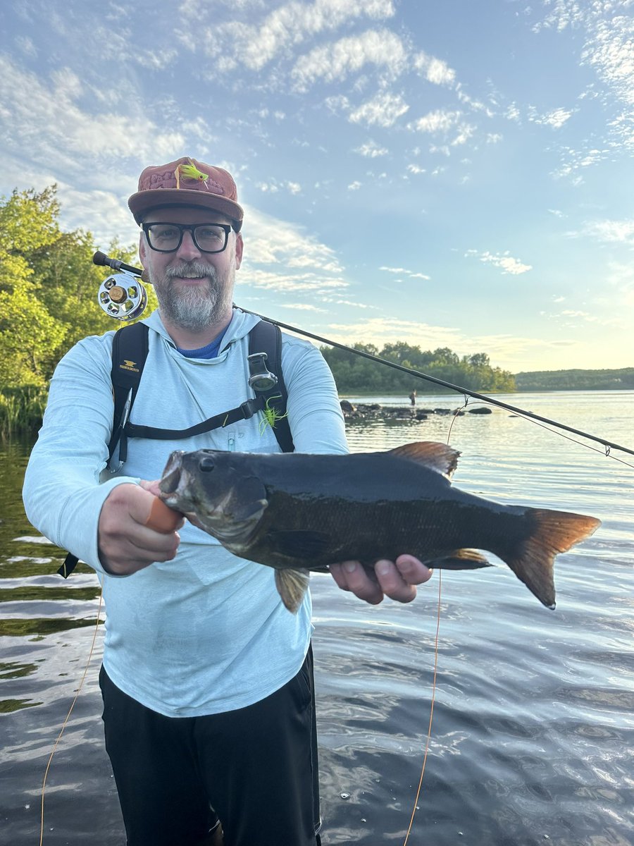 boulderlakefish's tweet photo. Bassin with the fly rods. #bassfishing #flyfishing #smallmouthbass #riverfishing #minnesota https://t.co/BSQJbPKxJg