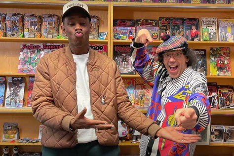 Kurrco's tweet photo. Happy Birthday to Nardwuar, he turns 58 today 🎈 https://t.co/b1Efo7AuFZ