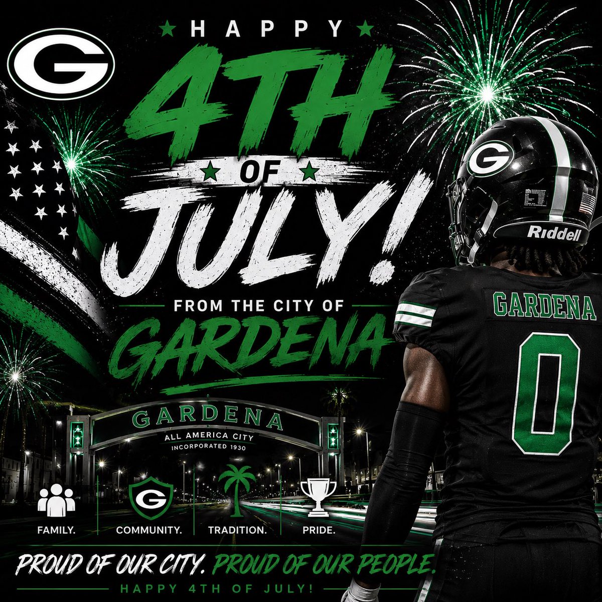 GHSFootballl's tweet photo. Happy 4th of July from the Dena family����🏾 https://t.co/Vj9f1TWR6E