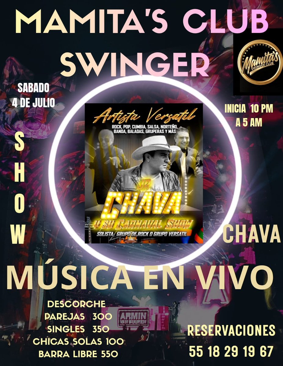luisito_hm's tweet photo. Ya estamos listos para recibirlos está noche en @Mamitasclubmex 

Gran ambiente y mucho baile con música en vivo con la espectacular voz de CHAVA 🎤🎶💃🕺

Los esperamos‼️‼️‼️

👉 RESERVACIONES 👈
📱729 644 0405 https://t.co/6oFYHDS7k4