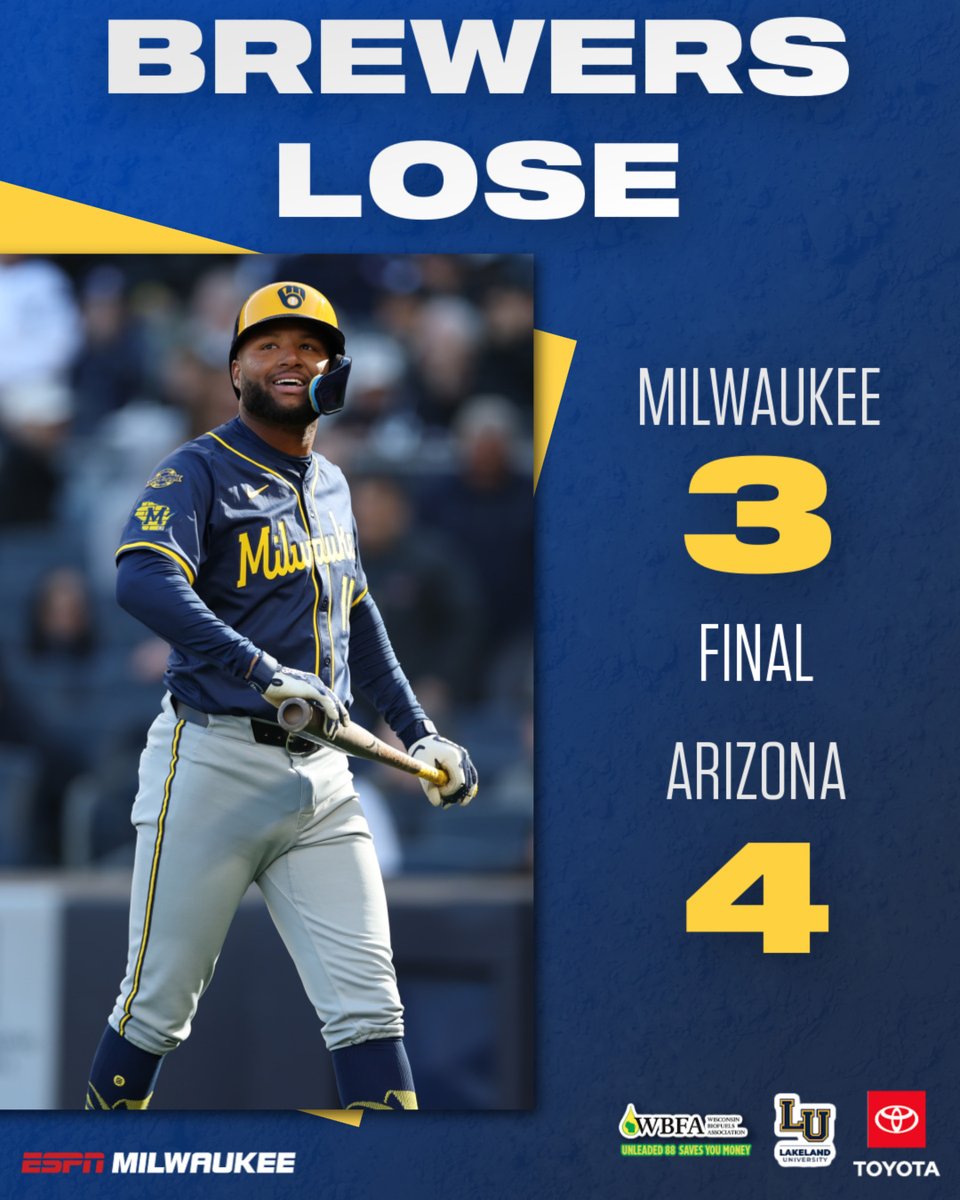 ESPNMilwaukee's tweet photo. Not enough fireworks from the #Brewers offense tonight. #ThisIsMyCrew https://t.co/G5VWUbmdqi