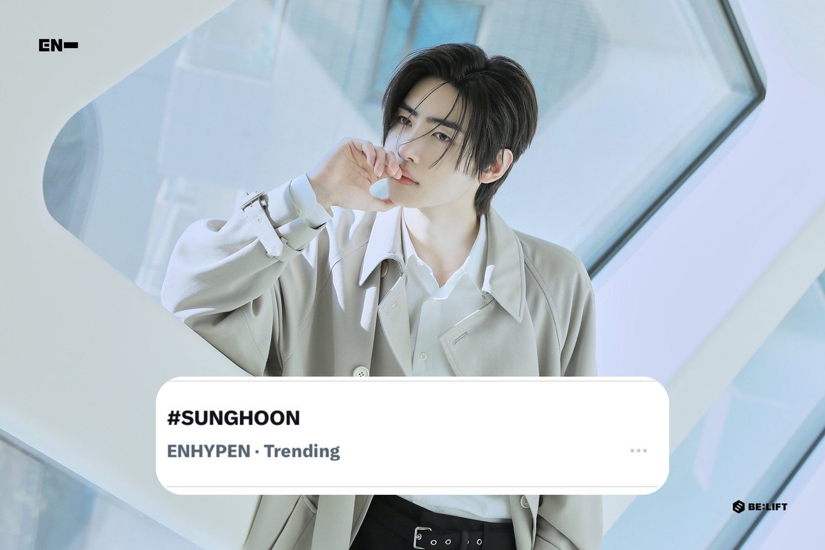 PSHGlobalTeam's tweet photo. [TREND] 260705

“Sunghoon” is currently trending under ‘ENHYPEN’ category! 

#엔하이픈_성훈 #SUNGHOON 
#성훈 #ENHYPEN_SUNGHOON 
@ENHYPEN_members @ENHYPEN https://t.co/suIyqVyOuv