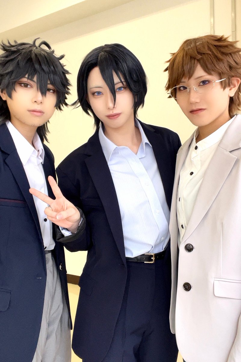 km___049's tweet photo. ずっと楽しみにしてた併せ💞

佐i賀i美i陣 ➪ @nagisa___cos 
椚i章i臣 ➪ もちもちの丸助
氷i鷹i誠i矢 ➪ @yokoennn 

 #ちょコス https://t.co/lolViN2pD5