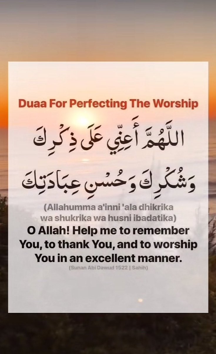 HaleematourS's tweet photo. Du’aa for Perfecting the Worship.. https://t.co/1X2oj8Y2YI