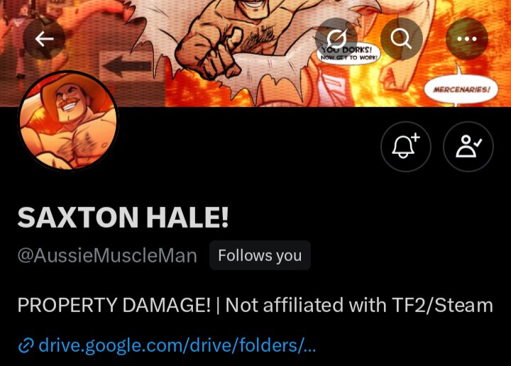 CRAZYS0LDIER's tweet photo. HOLY SHIT IT'S SAXTON HALE!
@AussieMuscleMan https://t.co/vNoopFM43n