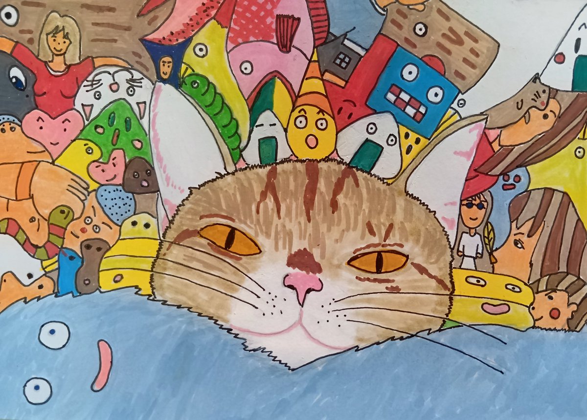 moxtuchi1974's tweet photo. にゃんこ癒しTime
#イラスト https://t.co/pyj5a0csc5