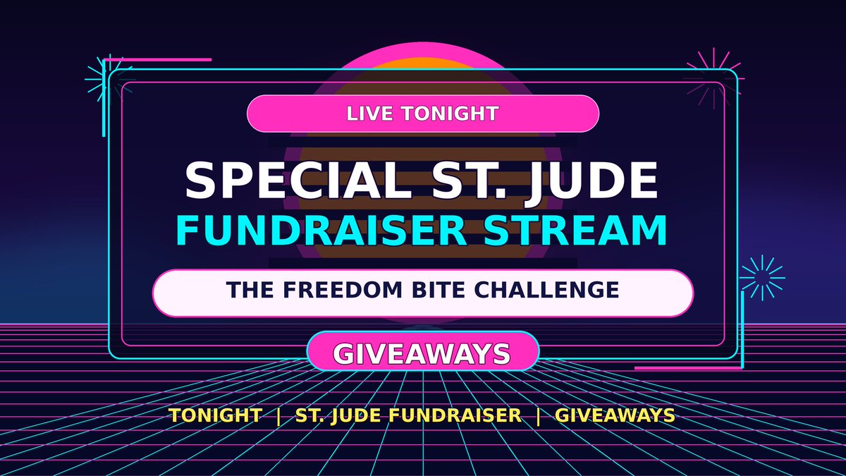 Fund Raiser Stream Tonight we’re doing a special @StJudePLAYLIVE fundraiser stream with ...
