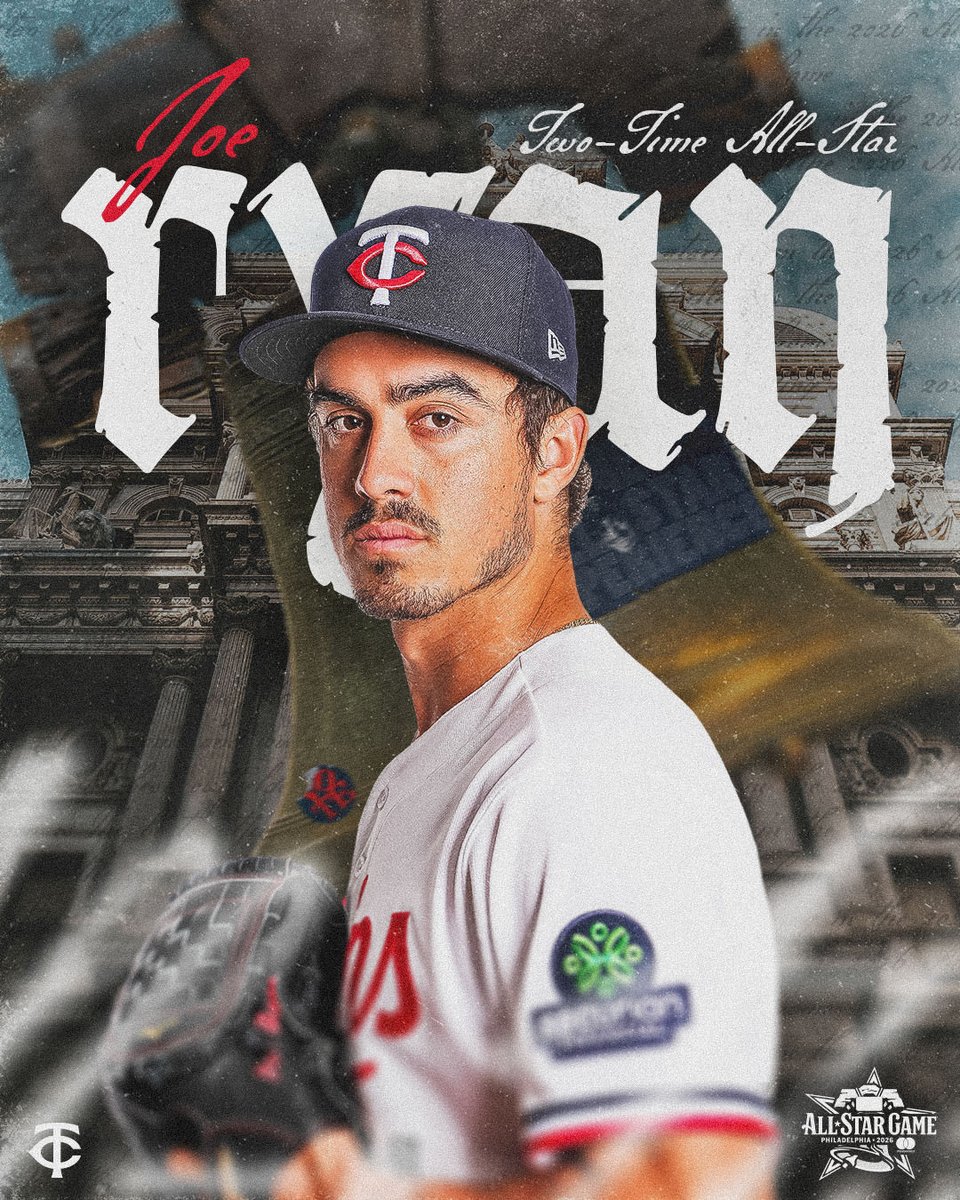Twins's tweet photo. Whoa there Joe, you’re an All Star ⭐️

Congratulations to Joe Ryan for being named to the 2026 All-Star Game! https://t.co/su8W4lws36