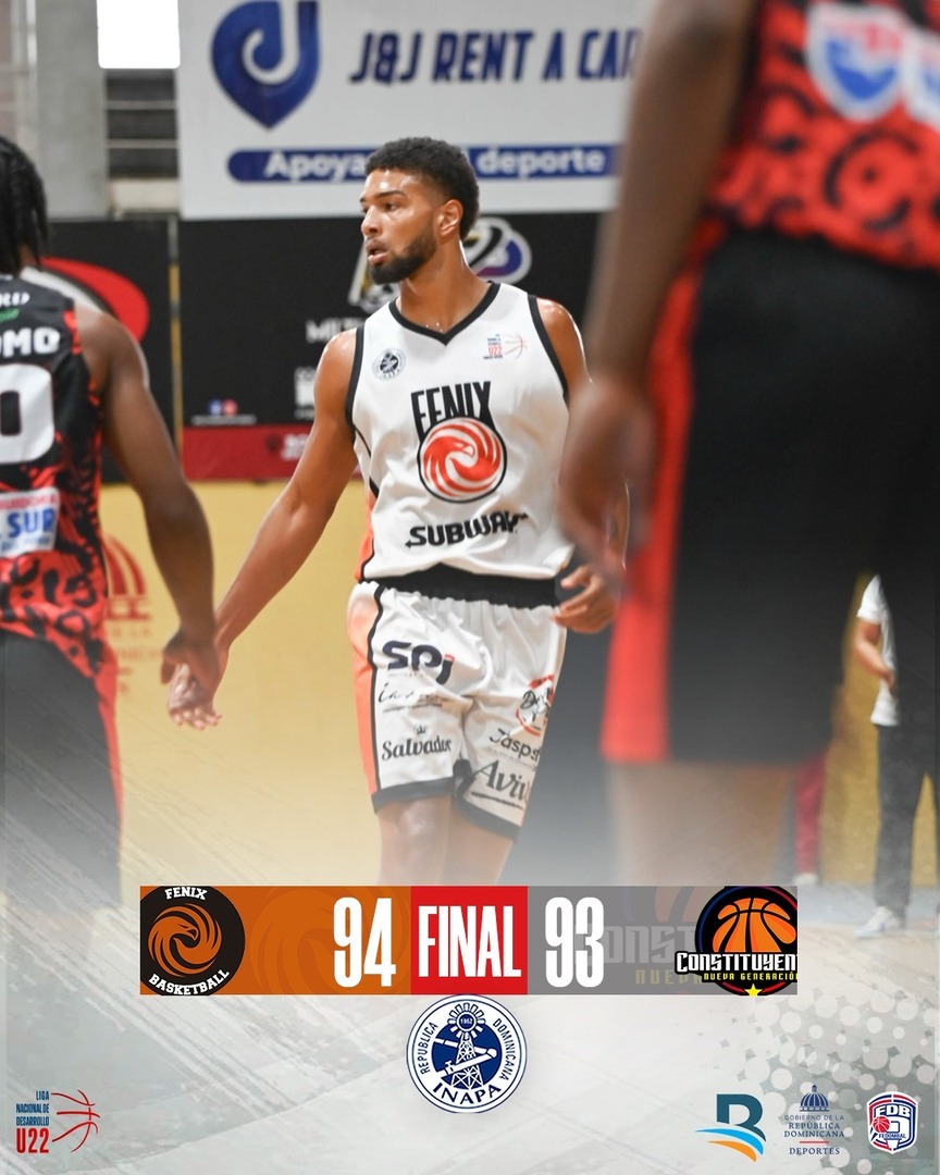 LNDoficial's tweet photo. 🔥 ¡Fénix de Santiago es el último clasificado al Final Four! En un emocionante Wildcard Game, derrotó 94-93 a Constituyentes de San Cristóbal y selló su boleto a la fase final. 🏀🦅 https://t.co/kpFP9uzHO0