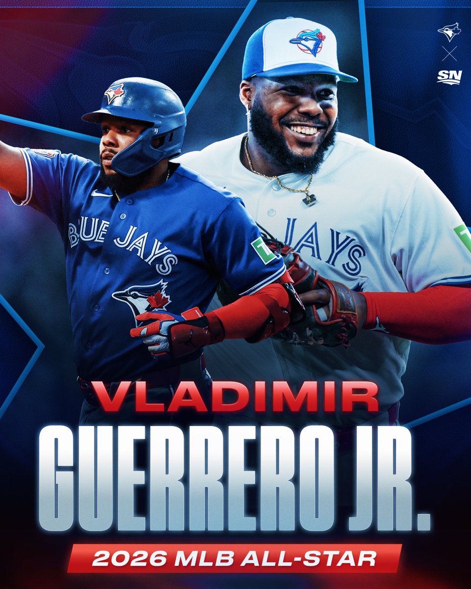 Sportsnet's tweet photo. Vladimir Guerrero Jr. earns All-Star honours for the sixth year in a row! 🌟 https://t.co/KBECiwIZ1m