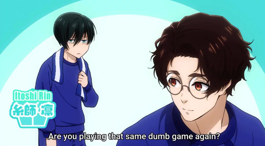 buburinrin1's tweet photo. It always cracks me up when Rin says: “Playing that same dumb game again?” but son, you’re literally dying to play with them lmaoo https://t.co/Yg9bUA3klO