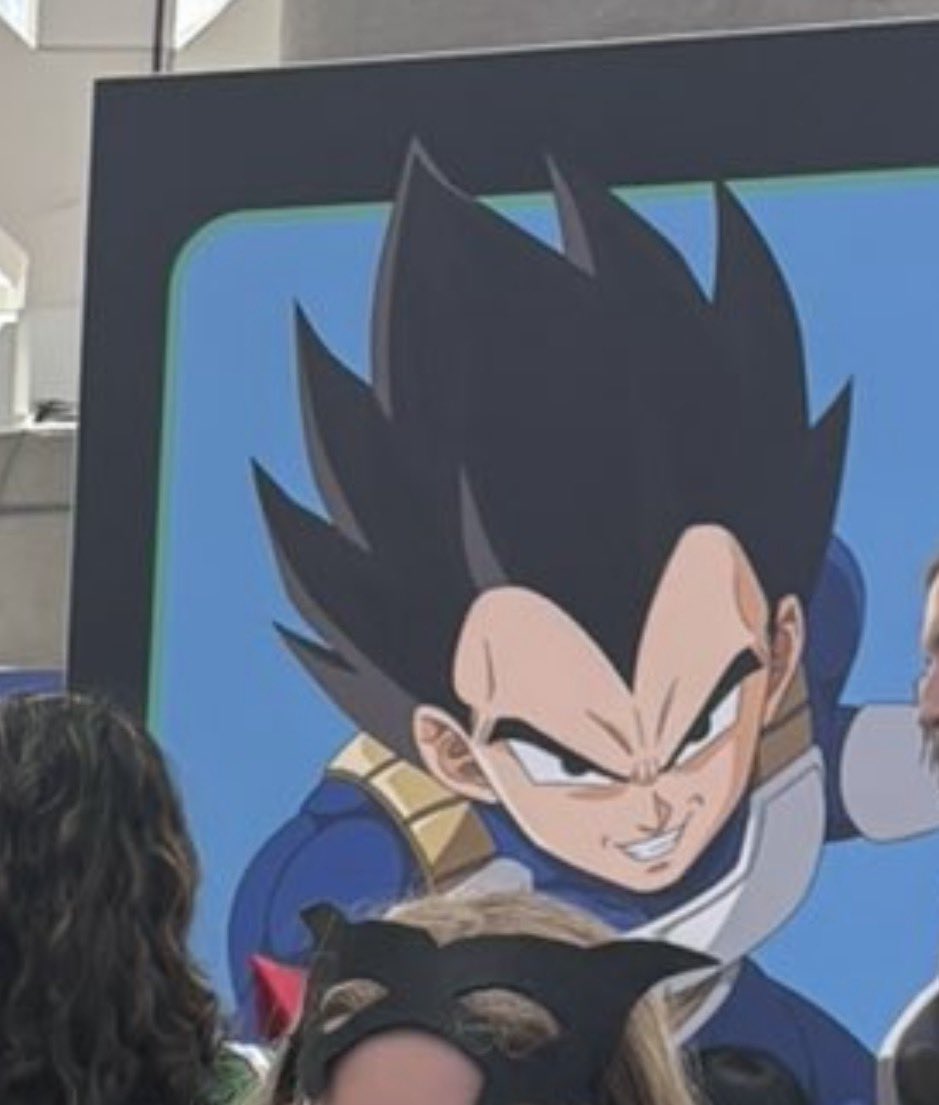 MsDBZbabe's tweet photo. This Vegeta image is at Anime Expo, anyone have a full clear shot? 🙏 https://t.co/QCD5VZMrnE