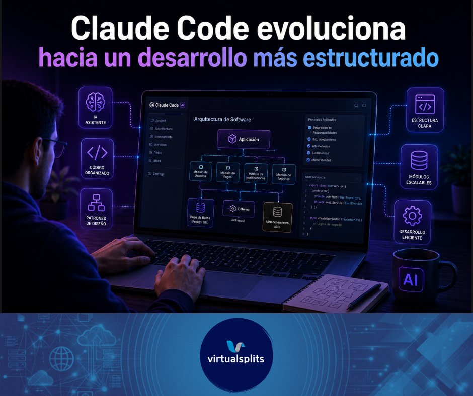 VirtualSplits's tweet photo. Una nueva configuración para Claude Code propone aplicar principios de arquitectura de software desde el inicio del desarrollo. El objetivo es generar código más organizado, escalable y fácil de mantener https://t.co/AJnPeXjxvb https://t.co/IdsHheLAvH