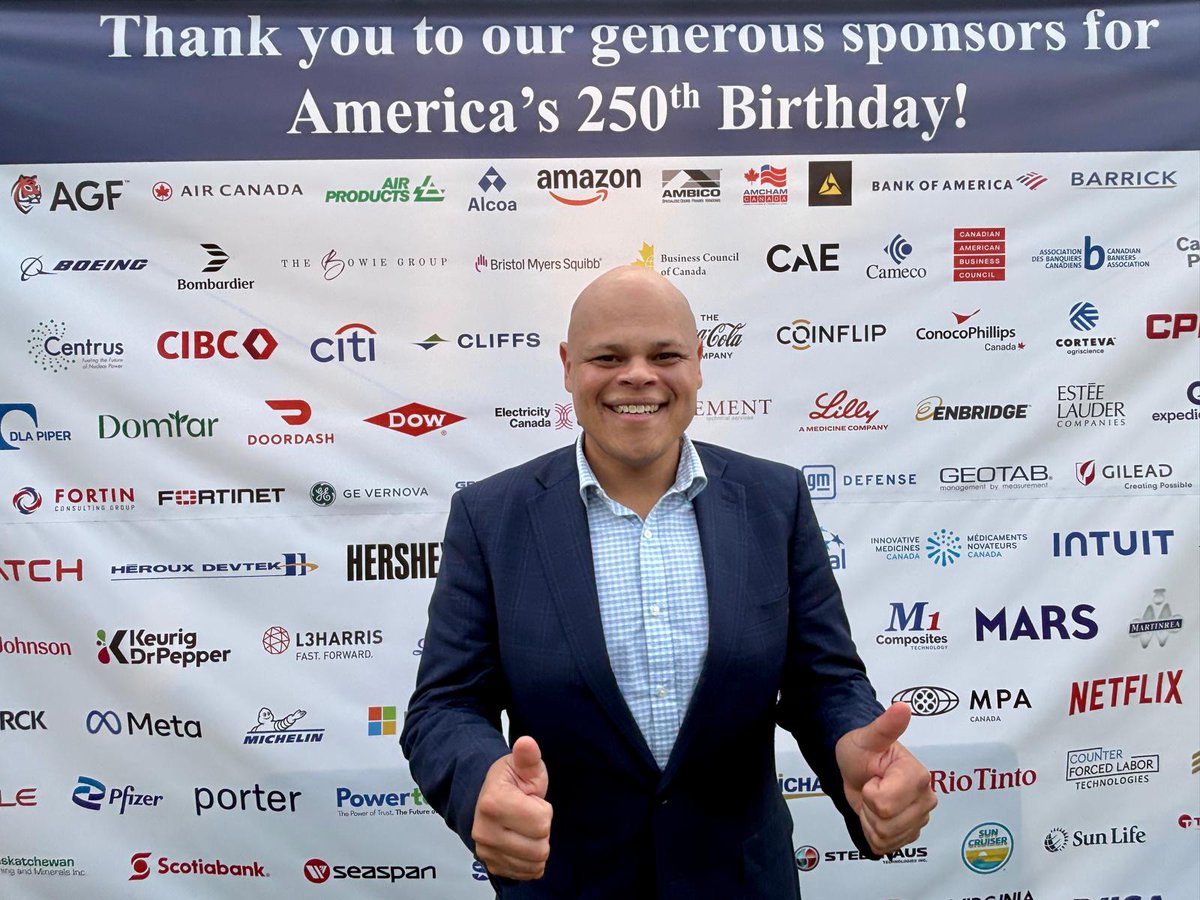 jamiljivani's tweet photo. Great to see so many Canadian companies sponsor Freedom 250 celebrations at the US Embassy! Millions of Canadian families rely on paycheques that depend on Canada-USA relations.

I will never apologize to Liberals for fighting to keep those jobs. People matter more than politics. https://t.co/PjoIZhyAF6