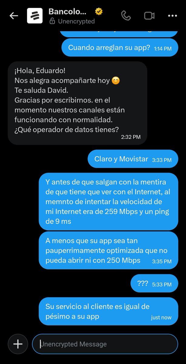 edbecerra4's tweet photo. @Bancolombia ¿Para eso querían que les escribiera? https://t.co/kYAhY1JxNK